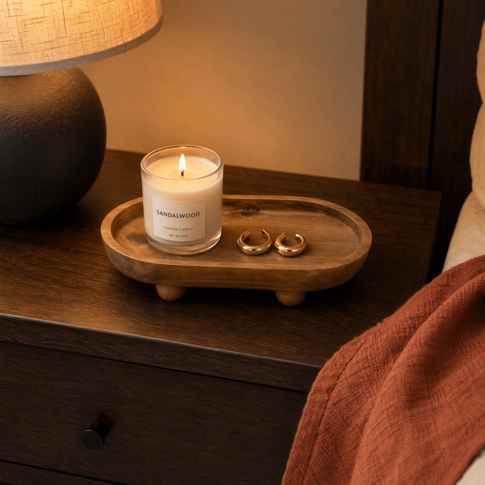 Houten ovale verhoogde present - Display Risers Set recensie en prijs