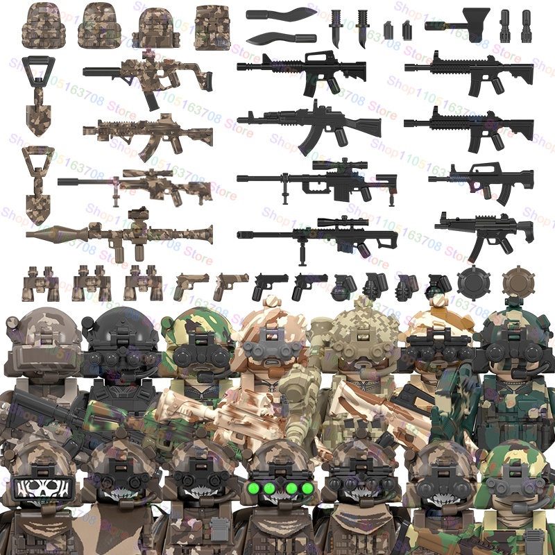 MOC Militaire Soldaten Actiefi - Lego Minifigure Holder recensie en prijs